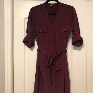 Express maroon dress